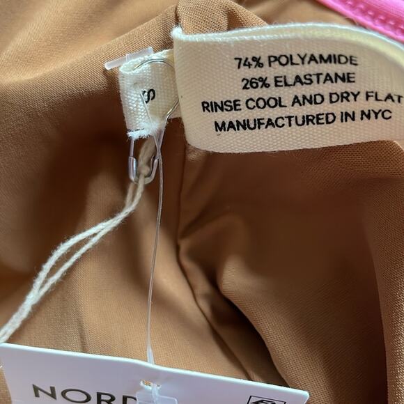 Nu Swim Floral One Piece Swimsuit Pink Size S New retails $242 - Picture 5 of 6